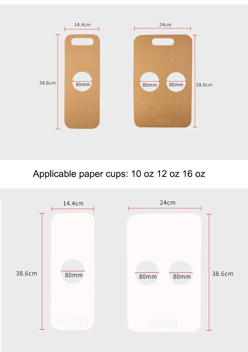 Coffee cup Carrier disposable take away cardboard paper cup paper cup holder with handle supplier