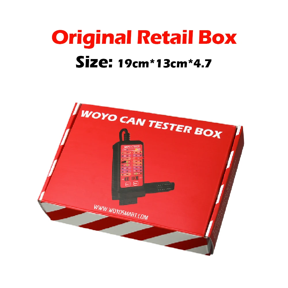 WOYO CTB007 CAN Tester Box Pin Settings Diagnostic Tool OBD2 16Pin Break Out Box Communication Detection OBDII Breakout Box