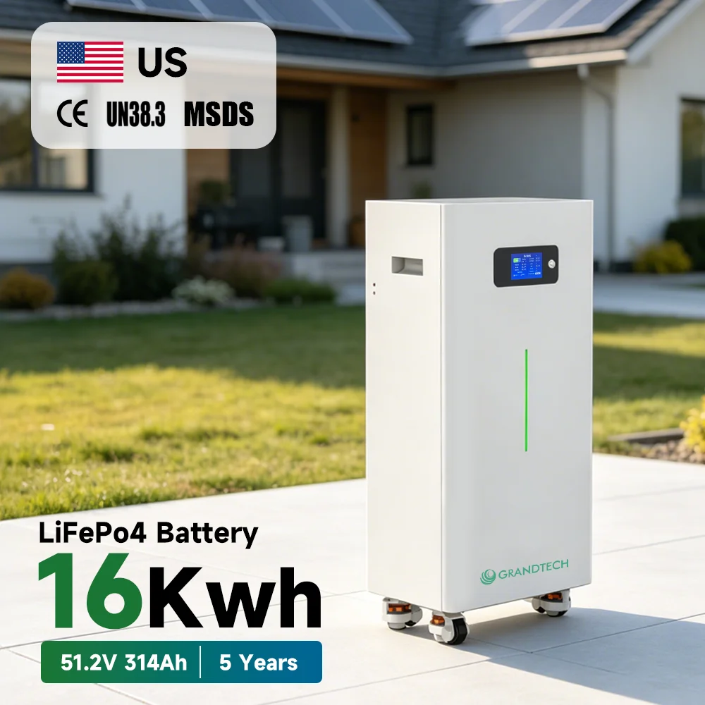51.2v 16kwh Solar System Lifepo4 Energy Powerwall RS485/CAN IP20 48V 314Ah 15kwh 30kw Lithium Battery Pack Home Storage
