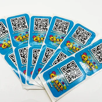 Circle Serial Number Bar Code Stickers Create Your Own Lables Package Design Labels With Qr Barcode Printed For Kids Toys