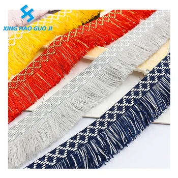 Factory wholesale tassel webbing Nigeria Indian style home shoes clothing with decorative ribbon