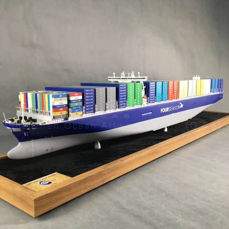 【L】O.A.S Handmade Static 157cm Container Ship Model Customizable Factory Shipping Gift for Christmas and Diwali
