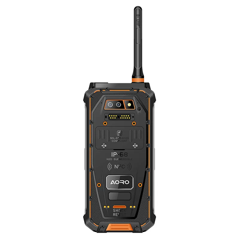 Aoro M5 security automation professional technology IP68 national guarantee walkie talkie 4g android feature phone rugged phone