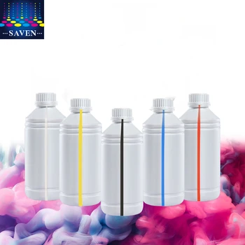 Saven elastic thin white  DTF Inks DTF Printer Ink CMYKW Transfer Textile Pigment Ink for Epson I3200 XP600 4720 l1800