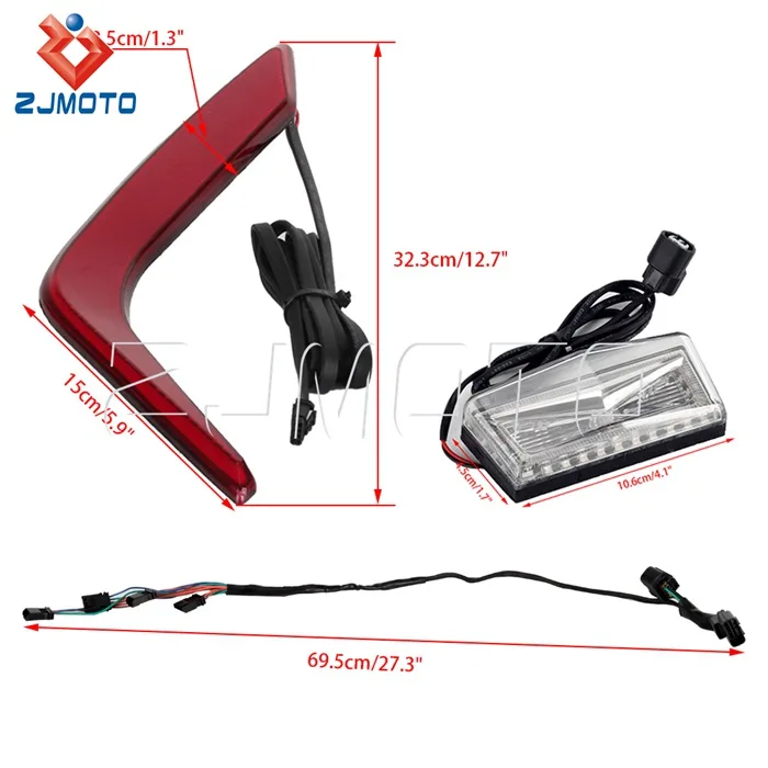 Motorcycle LED Light Kit for Honda Gold Wing GL1800 Goldwing GL 1800 F6B Decorative Reflector Signal Lamp Rear Saddlebag Light