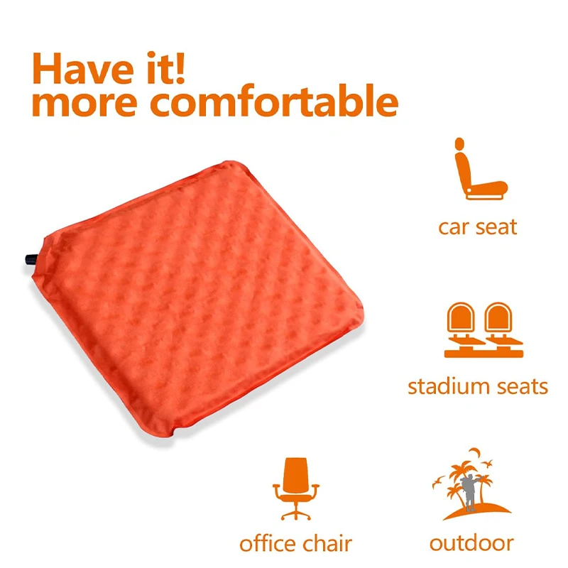 Inflatable Seat Cushion Portable Travel Outdoor Car Seat Cushion For