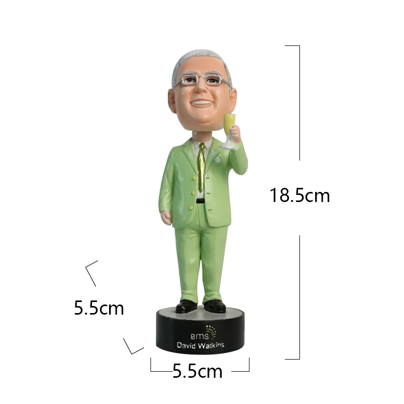 OEM ODM Handmade Custom Bobblehead Figures Resin Crafts Bobblehead Personalized for Decoration  Figurines Bobblehead Resin Gift factory