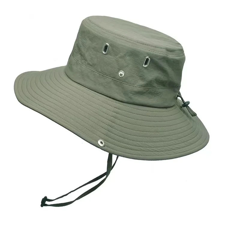 Chapéu de caminhada estilo western anti uv secagem rápida_voghion.com