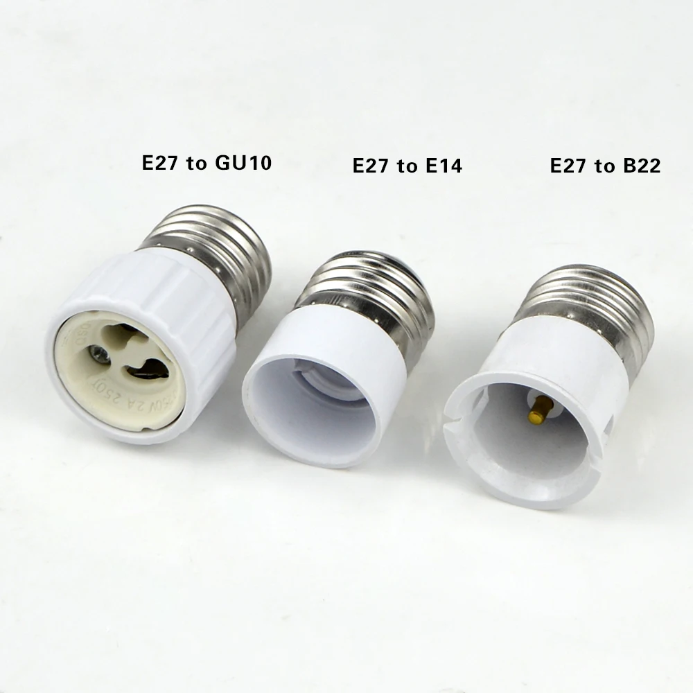 LED Halogène CFL Lampe Ampoule Prise Convertisseur Adaptateur B22-GU10 