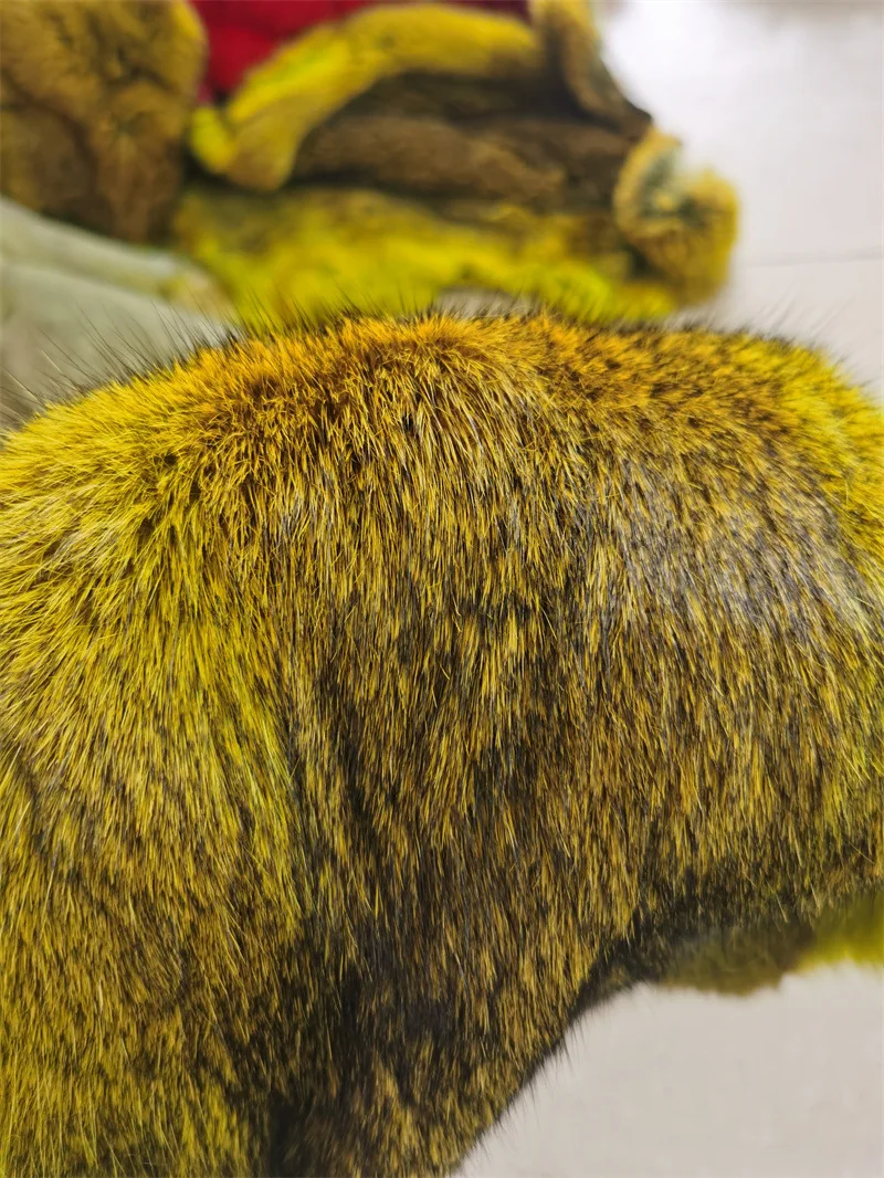 Natural Super Fluffy Rex Rabbit Fur Skin Dyed Rex Rabbit 100 Fur Pelt
