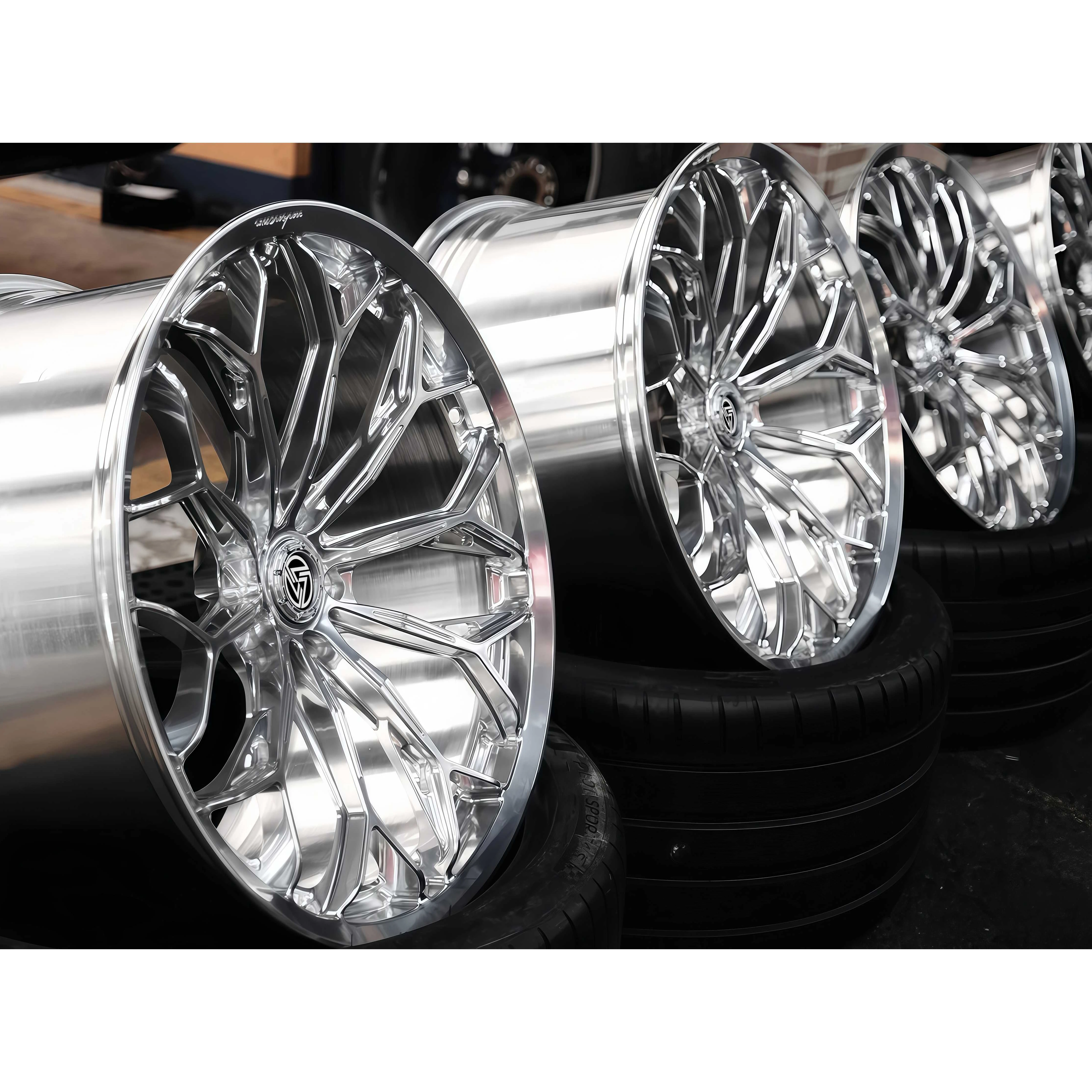 XINLAI Custom Polished 5X112 5X120 5X114.3 Wheels Concave Forged Aluminium Alloy 18-22 Passenger Car Wheels for Mercedes 25mm - Image 1