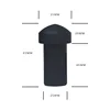 1 pair of black frosted aluminum heads (including springs)