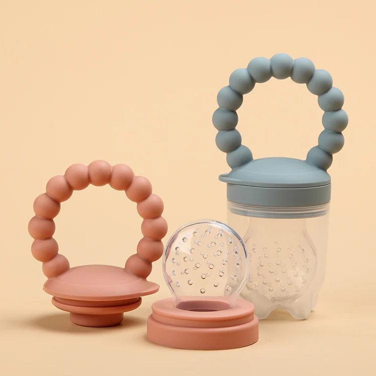 Baby Infant Teether Nipple Fruit Food Bite Silicone Teethers Safety