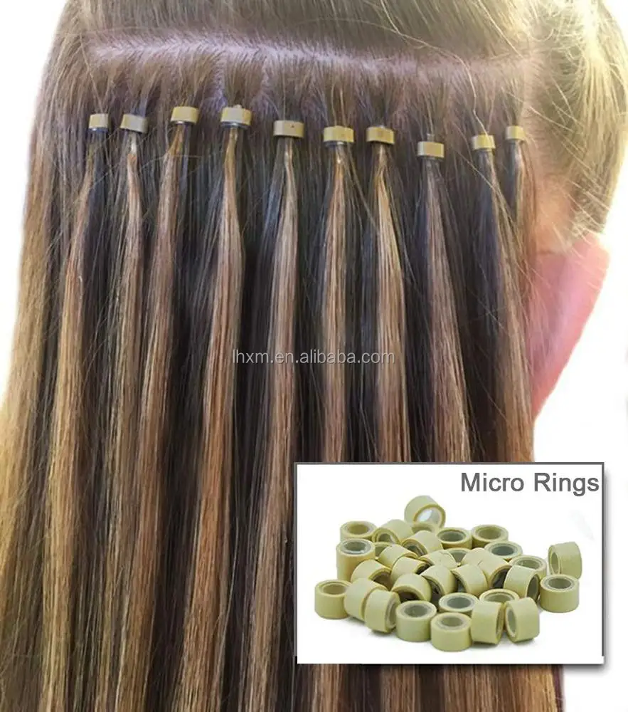 GlamorDove 1000PCS Non-silicone Copper Nano Rings 2.5mm Hair Extension Beads For Hair Tinsel Feather Hair Extensions Copper Beads Tubes Links For Nano Tip Hair Extensions - Foto 7