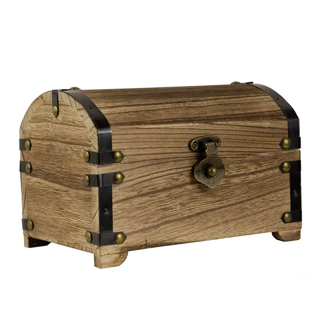 Antique Wooden Hat Box (Teasure Chest) HS100040 S/3 - China Wooden