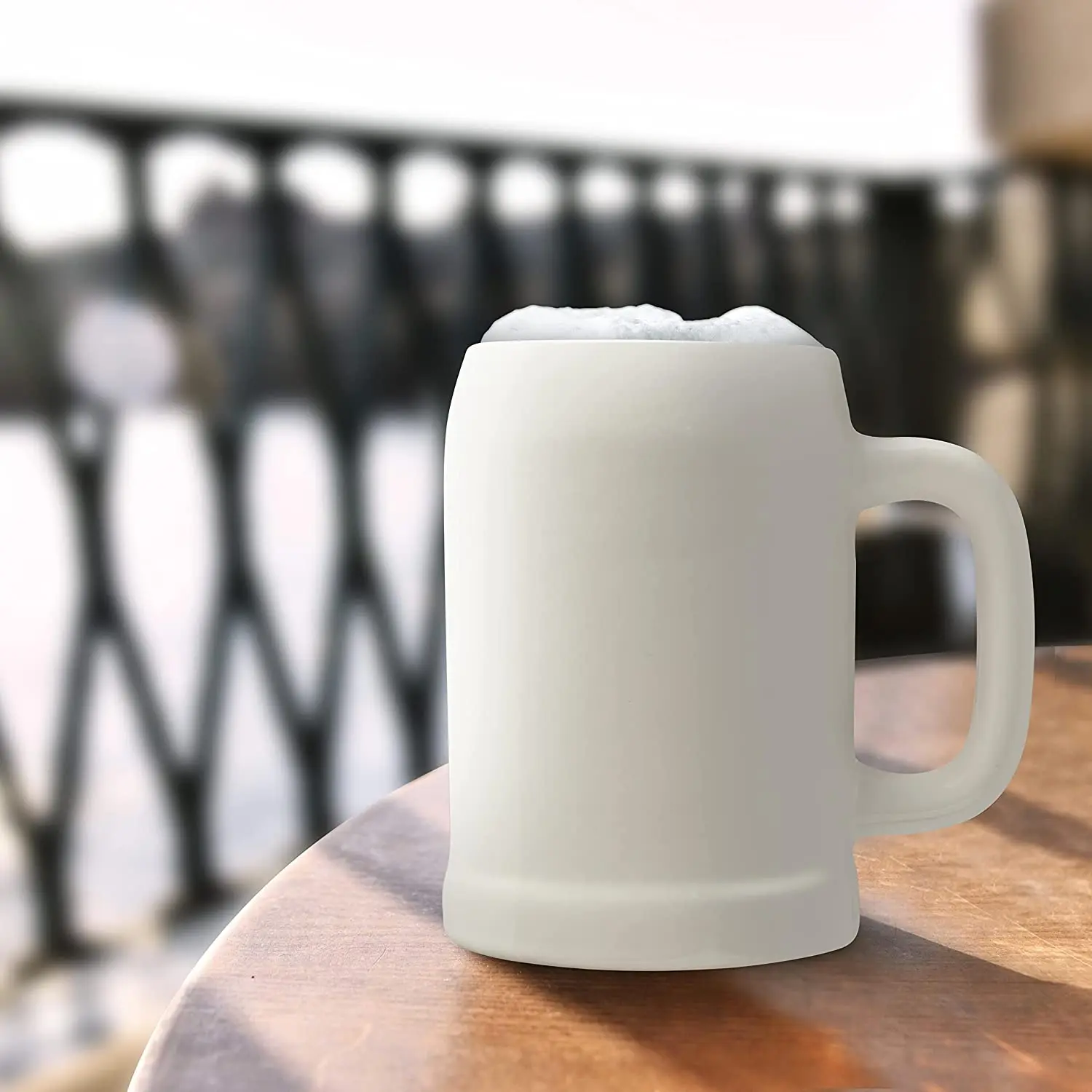 Kunyang Ceramic Beer Mug Customized Logo Classical Ceramic Beer Mug