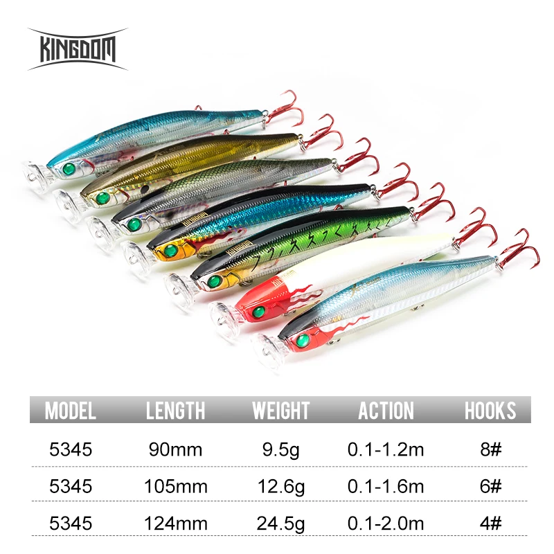 Kingdom 5345 Floating Fishing Lures Switchable