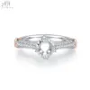 18K Solid White Gold