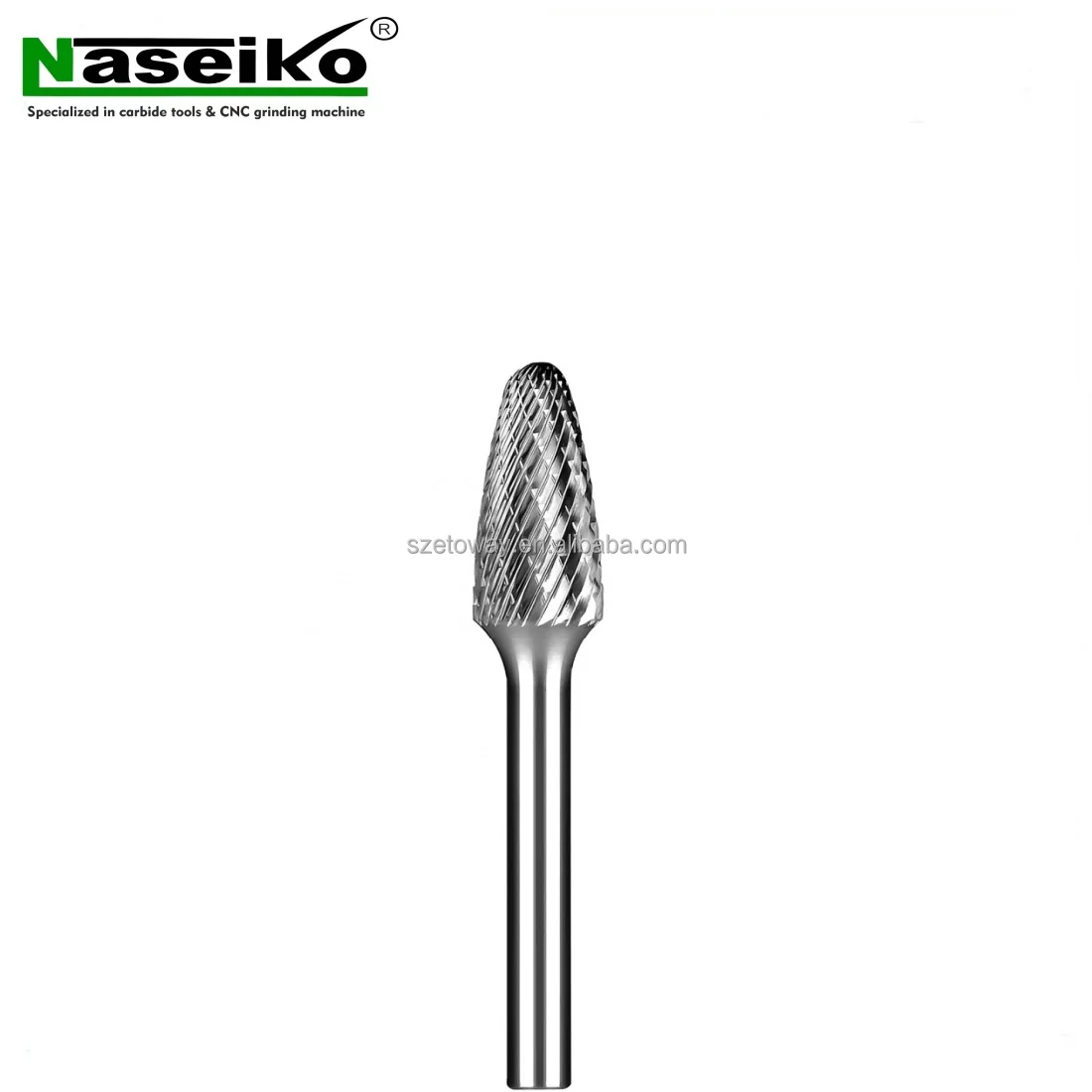 thumbnail image 2 of THK 6pc Tungsten Carbide Aluminum Cut Rotary Burr Set – 10mm Head, 150mm Long Shank, 6mm Shank 2 of 5
