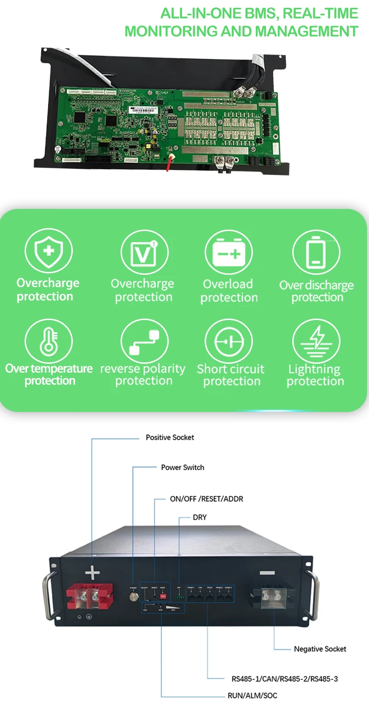 product 512v 100ah 200ah low voltage rack mounted lithium ion battery pack 5kwh 10kwh lifepo4 solar energy storage battery pack-7