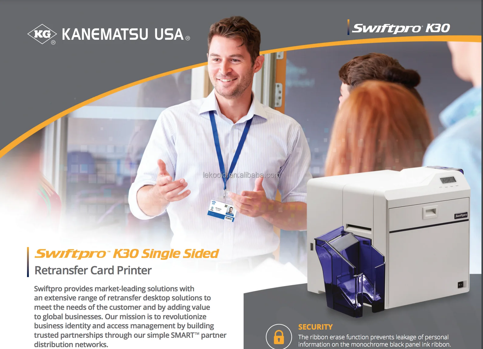 Swiftpro K30 Retransfer ID Card Printer (Single-Sided)