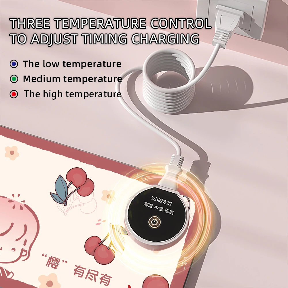 Mouse Pad Computer Desk Warm Heating Mouse Pad Table Warming Mat Heated ...