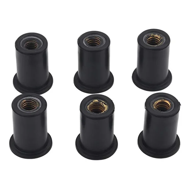 Windshield Bolt M5 Rubber Nut for Sealing Holes or Isolating the Vibration of a Motorized Kayak