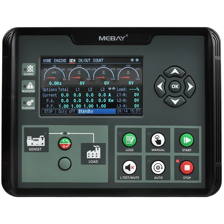 Mebay Generator Control Panel Genset Controller DC60DR Three Phases