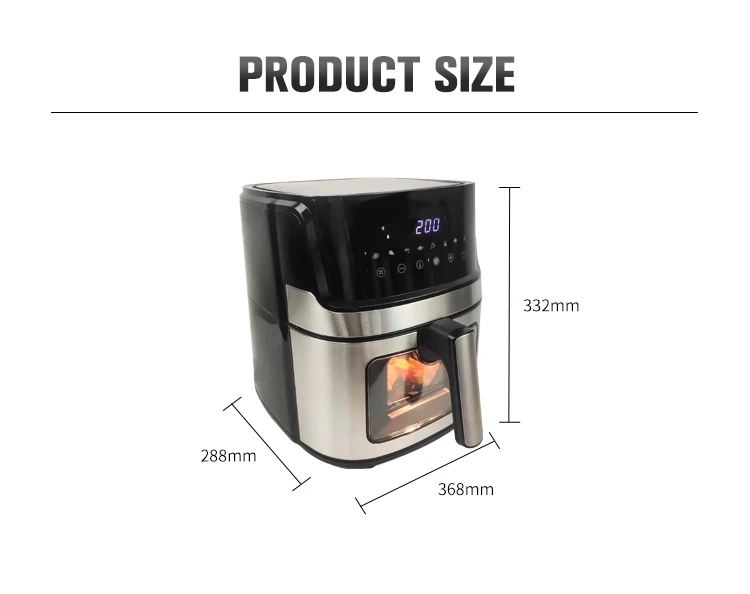 Air Fryer With Smart Touch Screen - Adjustable Time And Temperature For  Perfectly Cooked Meals - Temu United Arab Emirates