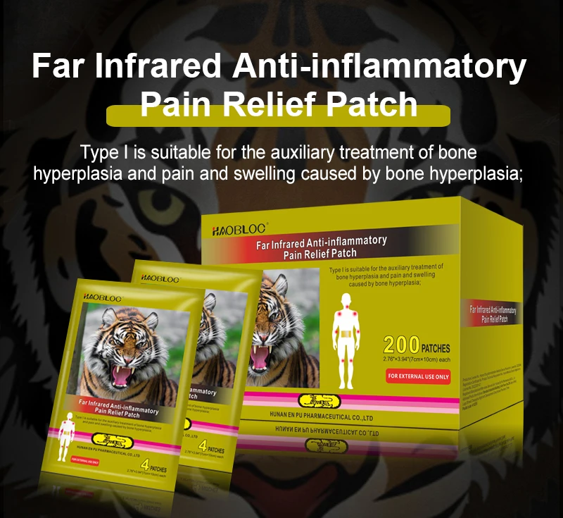 Dual Therapy Far Infrared Magnetic Patch Chinese Plaster for Muscle ...
