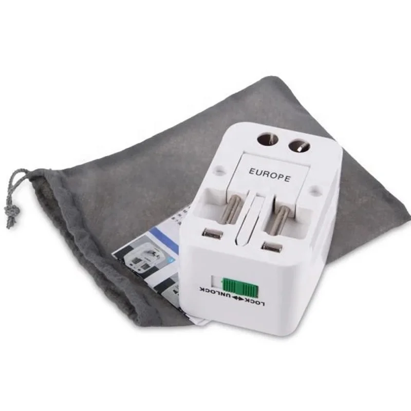 Multifunction Travel Plug Adapter All in One Converter Charger Worldwide Universal US UK AU EU Electrical Power Plug Adapter