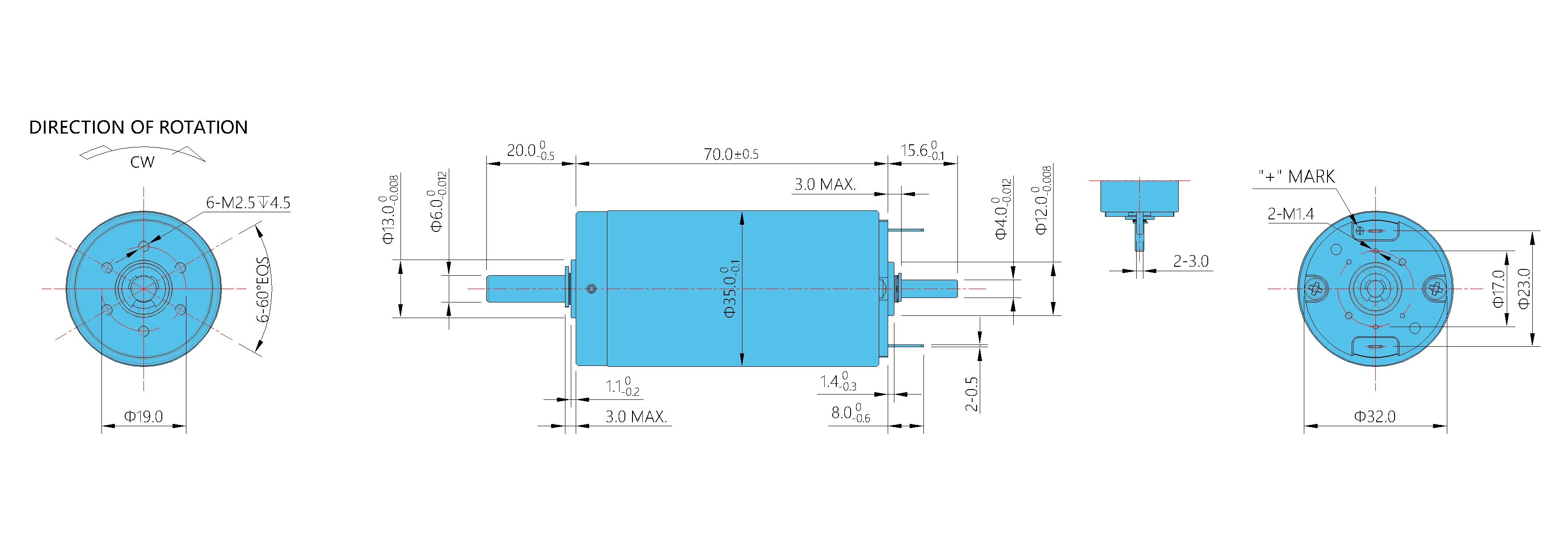 dc-coreless-motor-low-rpm-electric-motor-dual-shaft-motor