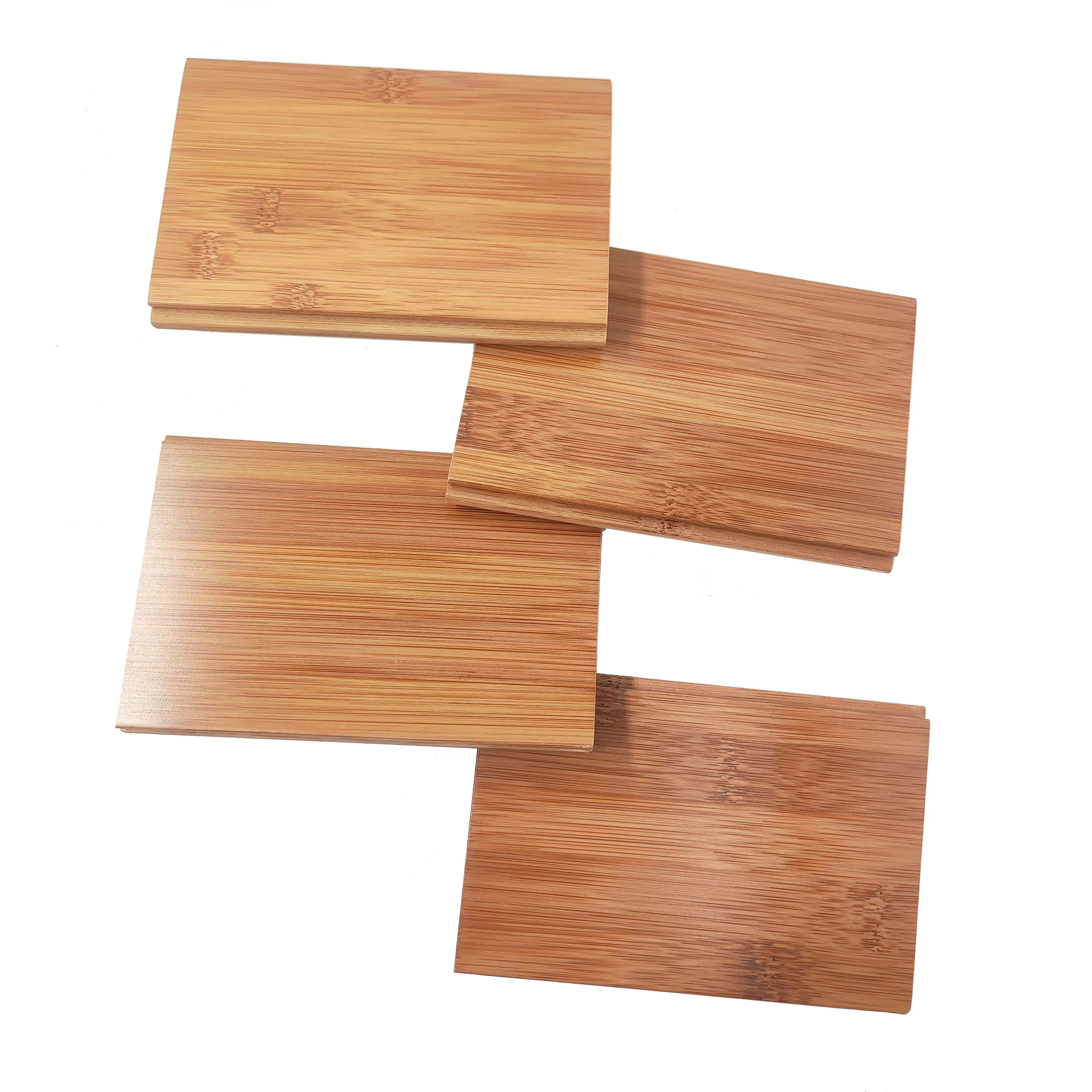 High Glossy Click Lock System Prefinished Natural Solid Bamboo Flooring