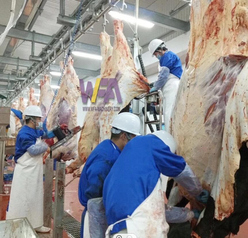 中国工場牛屠殺場食肉加工ライン機械、牛屠殺機、牛屠殺場設備