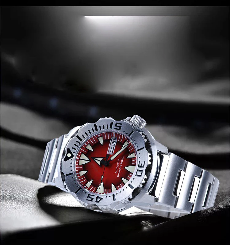 Stainless Steel Watch Case 316l Automatic Watch Diver,Classic Vintage Watches Wholesale