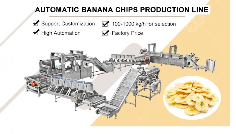 Small Scale Plantain Chips Production Line Plantain Chips Making Machine