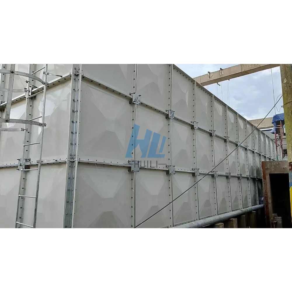 SMC GRP Fiberglass Rectangular Insulated Assembled Water Storage Tank FRP Panel Tank 1 Year Warranty Food Grade Huili Brand