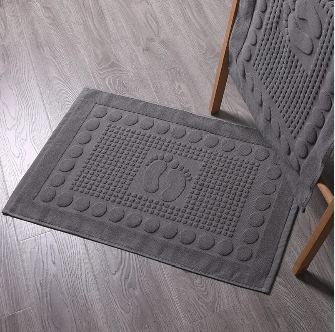 Custom Bathroom Floor Towel Bath Mat Cotton