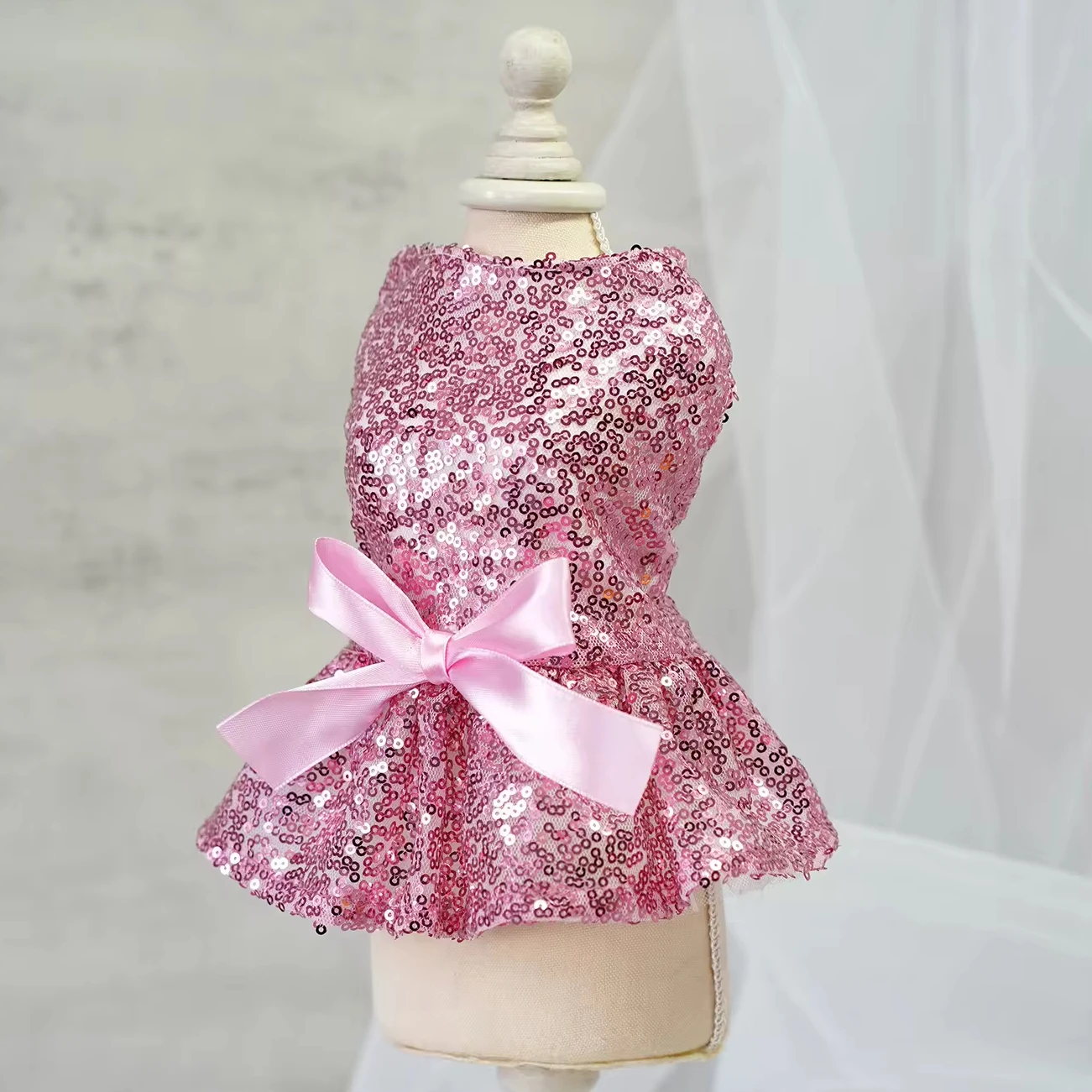 white christmas dresses Starry Night Dog Dress main image 1