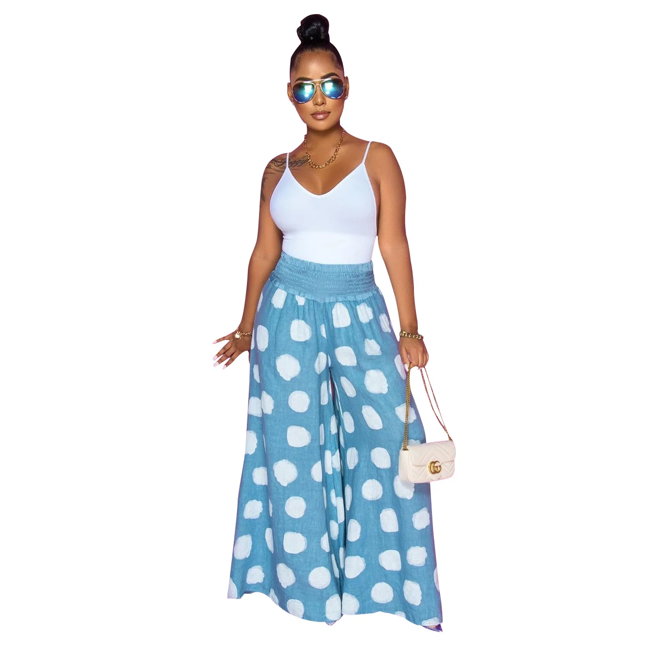 Jy-1193 Womens Casual High Waist Summer 