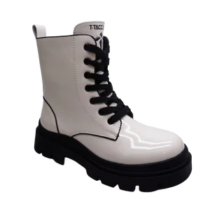 Factory Customized Designs Fashion Brand Thick Sole Round Toe Comfortable Women Ankle Boots Ladies Mid Calf  Boots
