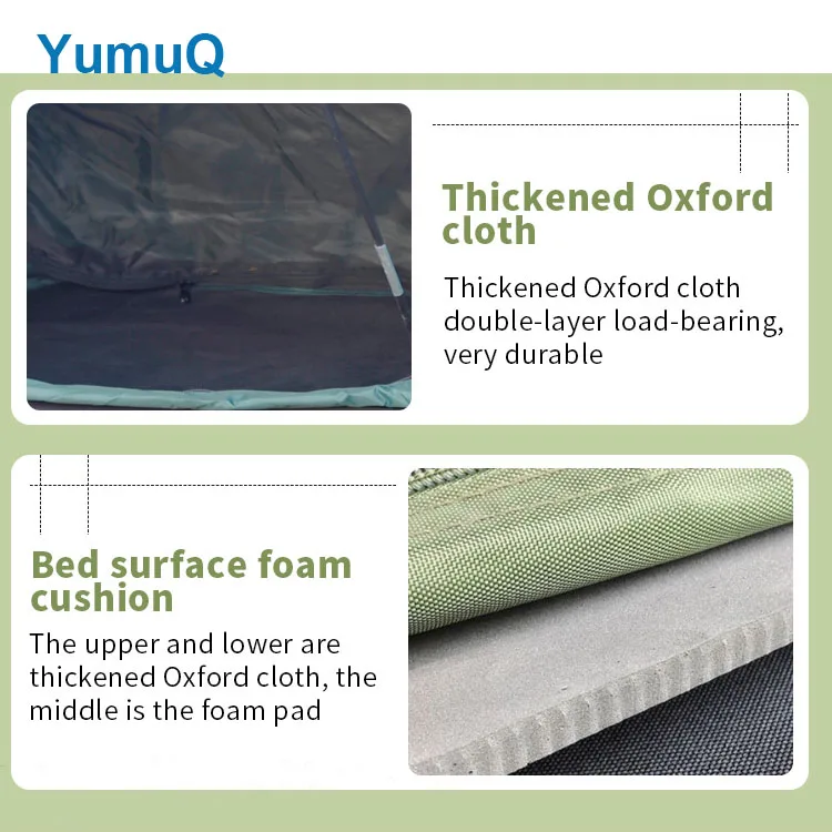 Yumuq 210cm 2 Person 200d Oxford Pu Coated Foldable Automatic Pop Up
