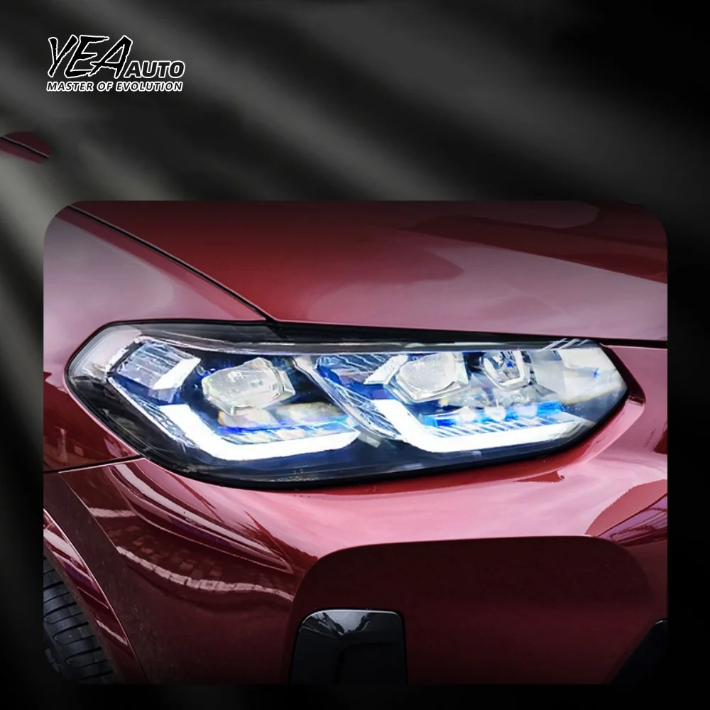 product modified head light led front lights for bmw x3 x4 g01 g08 headlight low to high car accessories 2018 2023 laser headlights-15