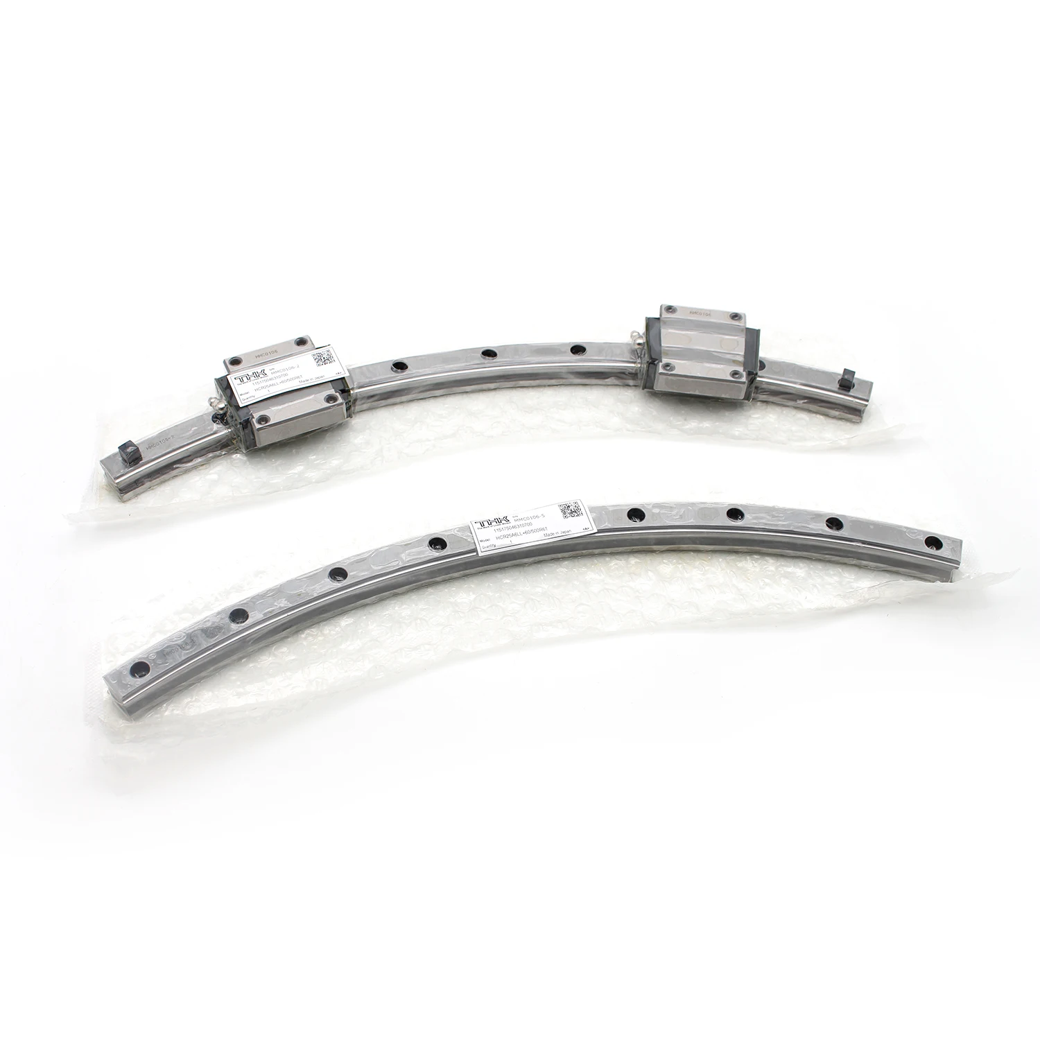 THK Curved Linear Guide Rail Circular Rail HCR15A HCR12A HCR25A HCR35A HCR45A HGM15A HGM25A 60° 180° 360° Curve Rail Block