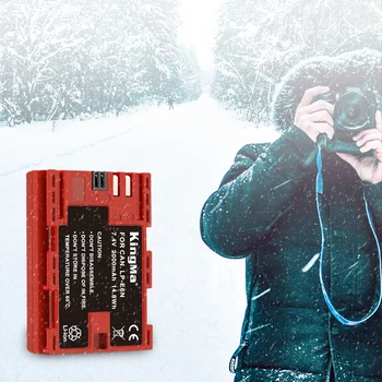 Kingma Replacement 2000mah LP-E6NH Batteries and Portable Charger Kit for Canon 7D2 EOS 60D 7D 6D detail image