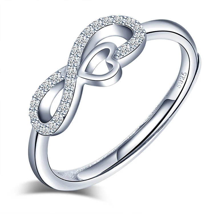 NEMICHAND JEWELS 925 Sterling Silver Infinity Toe Ring For Women :  : Fashion