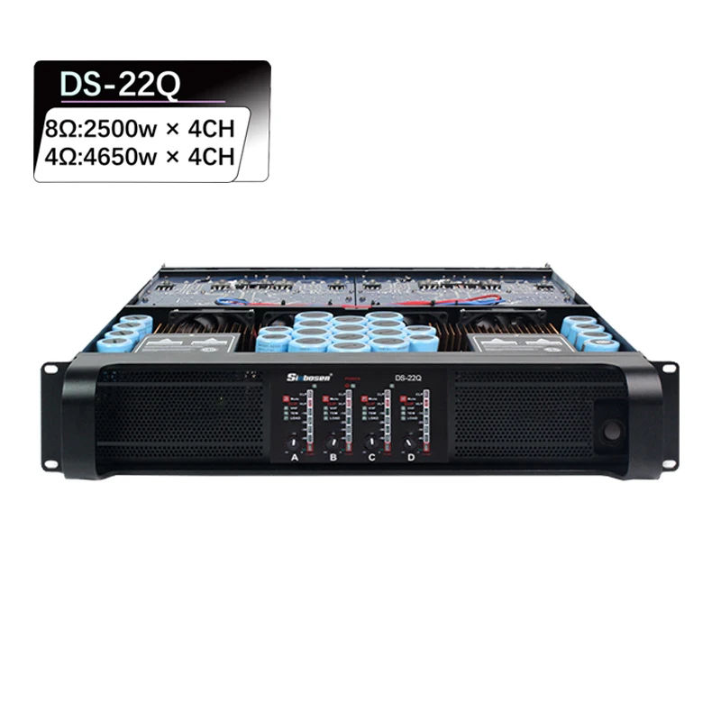 中国製 PA 4800W 4チャンネルプロ用パワーアンプ、3年保証付き
