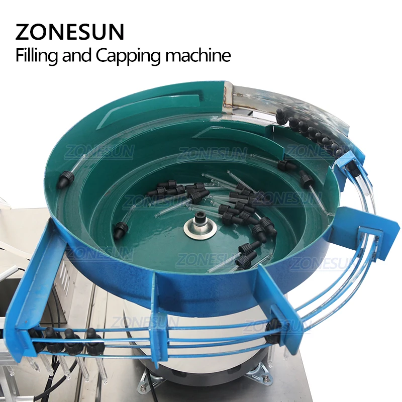 ZONESUN ZS-AFC1 Automatic Plastic Small Glass Round Essential Oil Eyedrop Bottle Liquid Monoblock Rotary Filling Capping Machine
