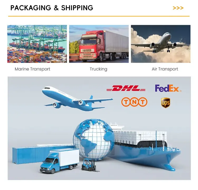 Packaging & shipping specifications
