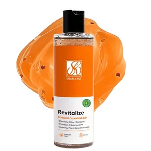 OEM ODM Gentle Effective Cleanse PH Balancing Refresh Feminine Cleansing Gel Intimate Refresh Orange Yoni Wash Gel